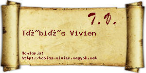 Tóbiás Vivien névjegykártya